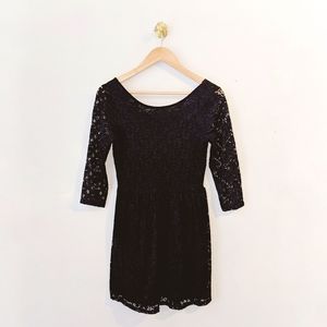 Forever 21 Low Back Black Lace Little Black Dress